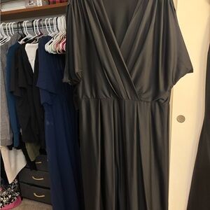 Elegant Black Wrap Dress